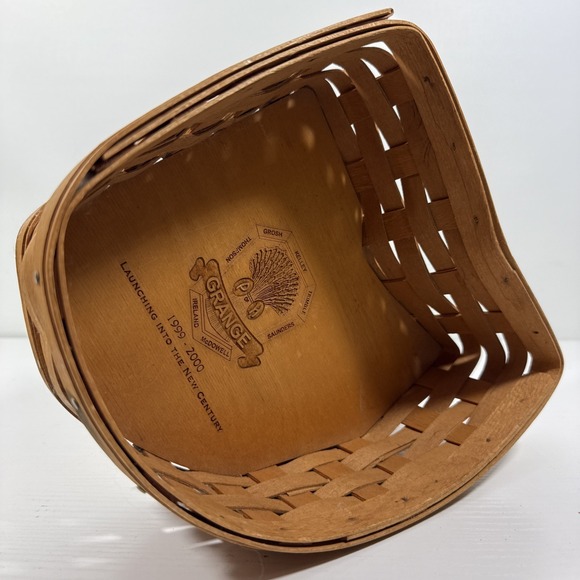 P of H Grange Patrons of Husbandry 1999-2000 New Century Longaberger Basket RARE